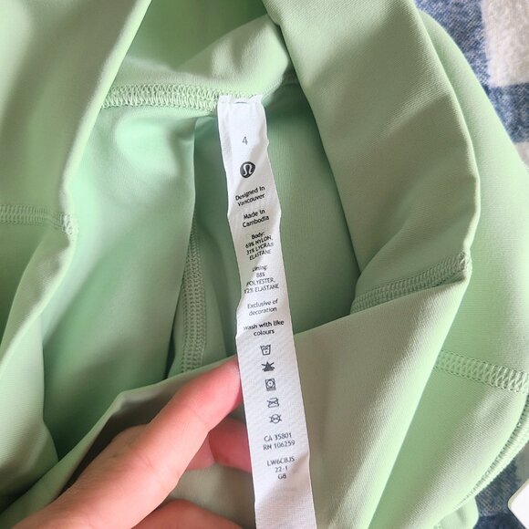 Lululemon Wunder Under High-Rise Crop 23" Leggings Tights Creamy Mint Green 4 - Picture 8 of 11